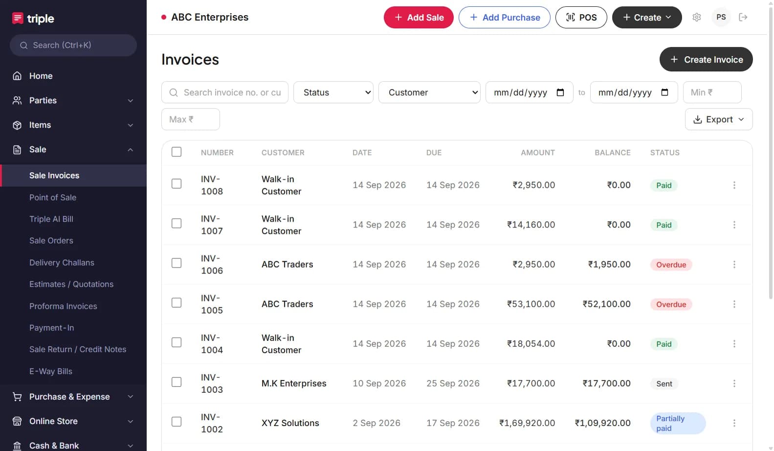 Invoices